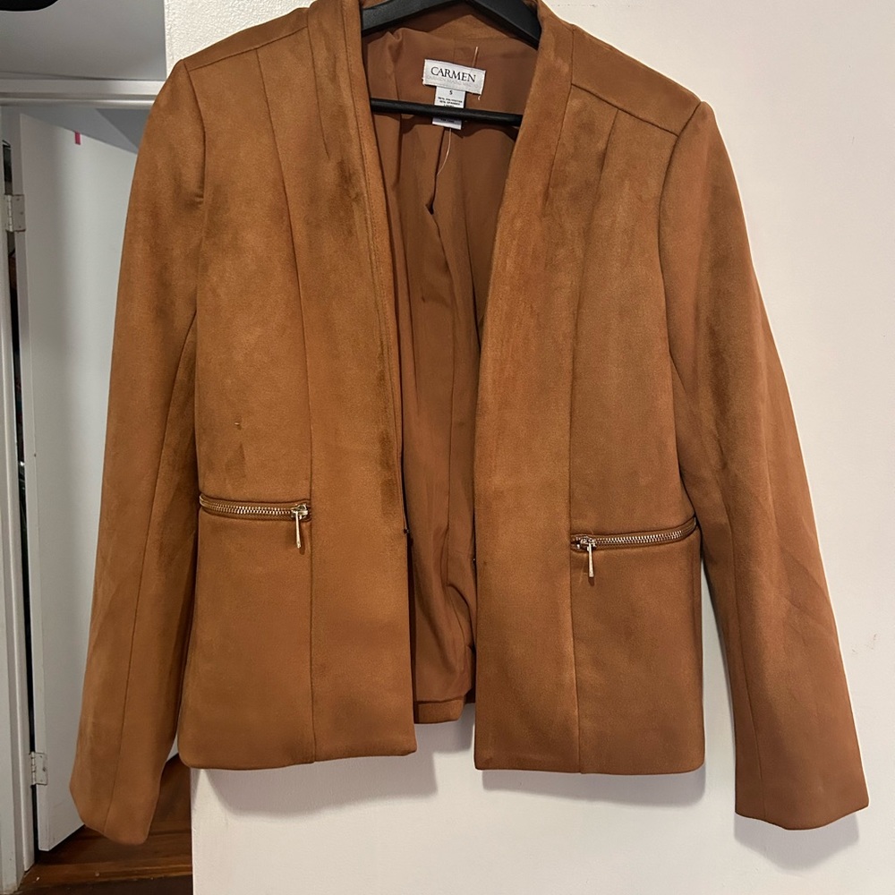 Carmen Marc valvo faux leather